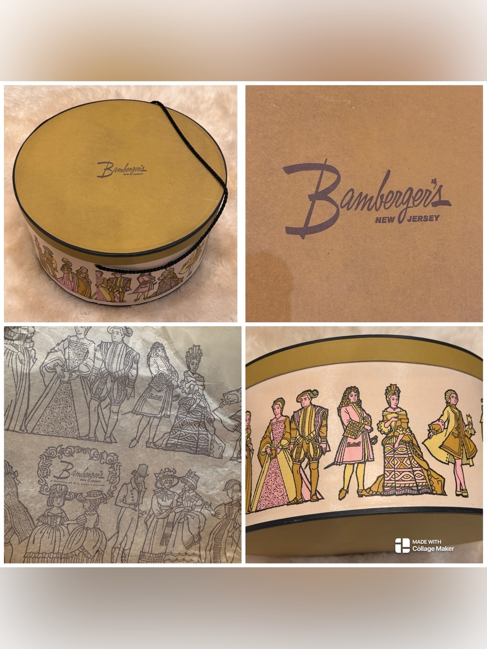 Vintage Bamberger's New Jersey hat box